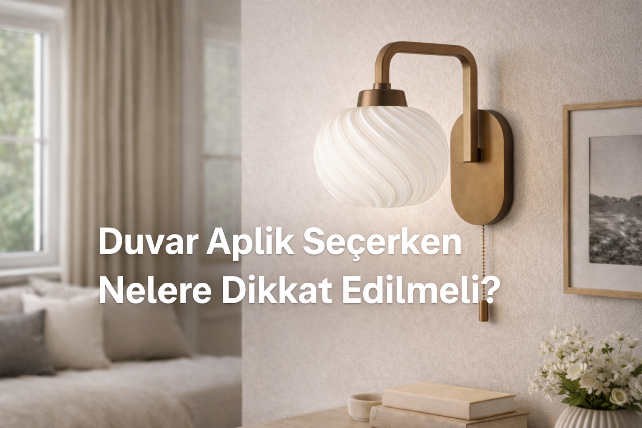 Duvar Aplik Seçerken Nelere Dikkat Edilmeli? | Limon 3D Store