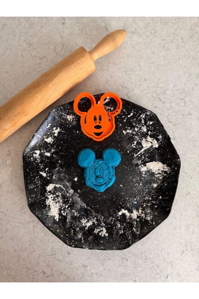 Mickey Mouse Kurabiye Kalıbı Kesici Şekillendirici - %100 Doğal - PLA