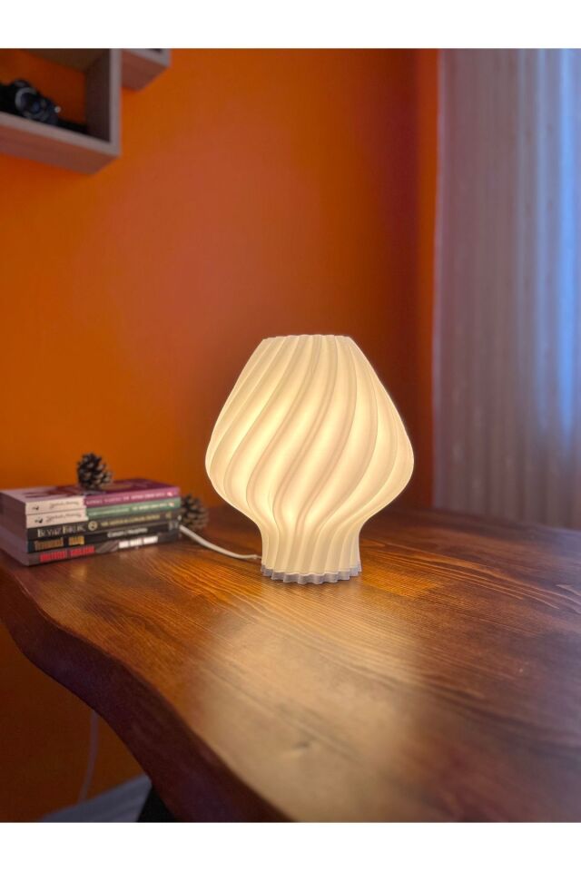 Modern Ve Dekoratif Beyaz Gece Lambası Abajur