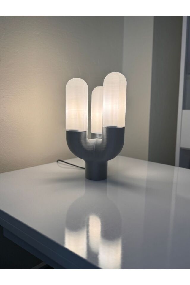 Modern ve Dekoratif 3 Başlıklı Abajur