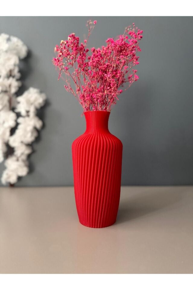Modern ve Şık Dekoratif  Plastik Vazo *Medium Boy* 25 cm