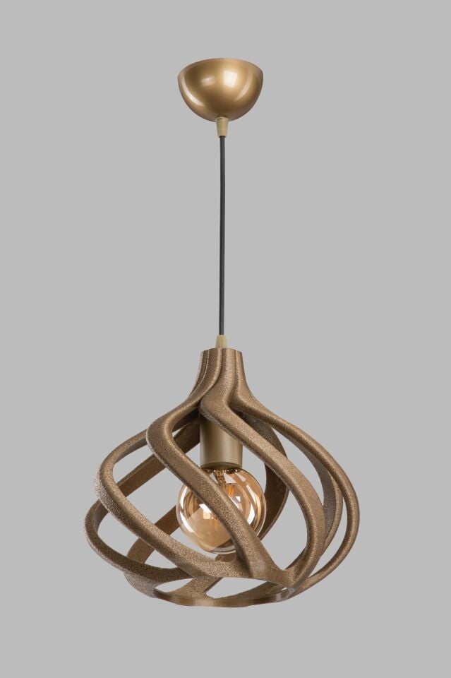 Twist Aura Modern Tasarım Sarkıt Beton Avize - Eskitme - AMPUL DAHİLDİR