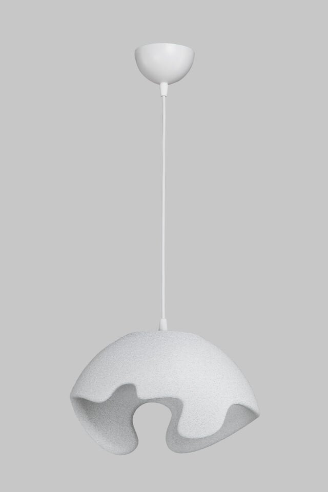 Tekli Sarkıt Avize, Modern Avize, Bohem Beton Görünüm Avize 30 cm (RUSTİK AMPÜL HEDİYELİ)