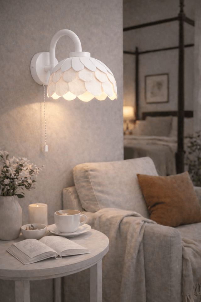 Zerenya Beton Dokulu Aplik – Pinterest Modern ve Dekoratif Başucu Aydınlatma E27